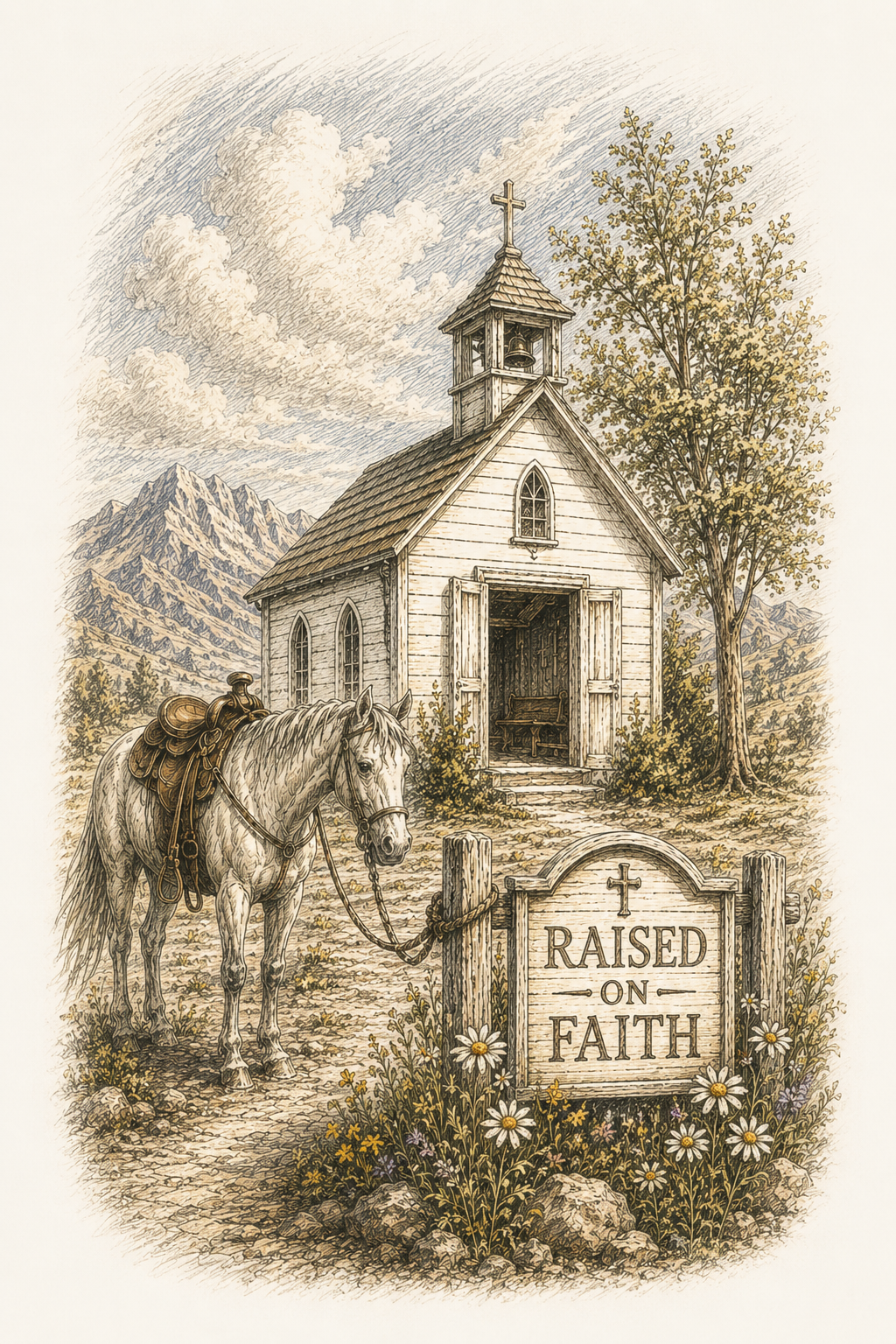 Raised on Faith - Tan